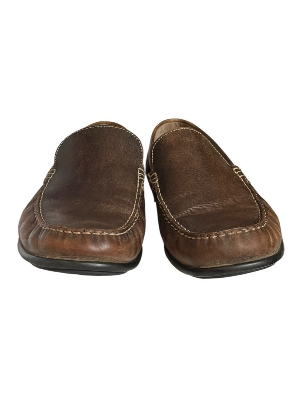 ECCO Brown Leather Slip-On Loafers EU 47 US 13 - Picture 2 of 7